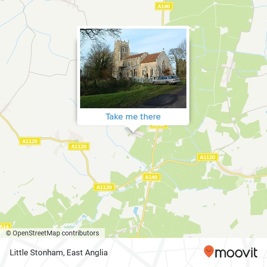 Little Stonham map