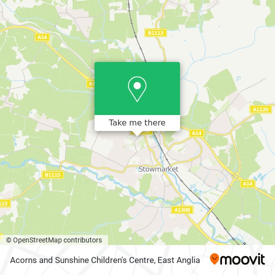 Acorns and Sunshine Children's Centre map