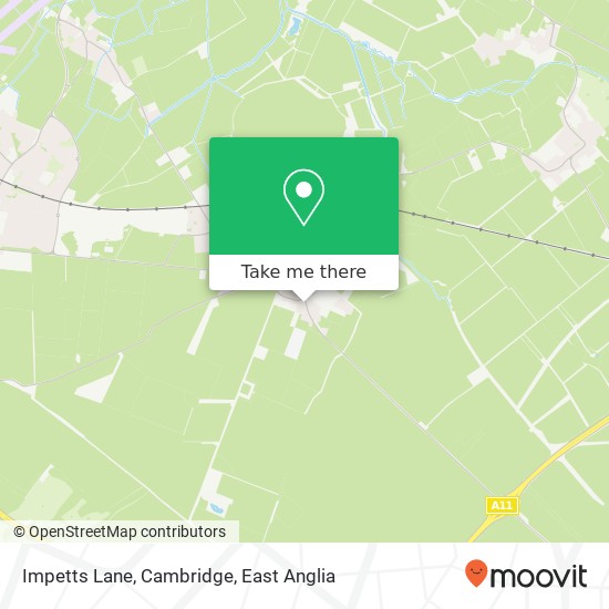 Impetts Lane, Cambridge map