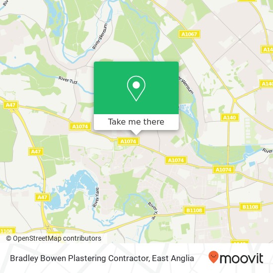 Bradley Bowen Plastering Contractor map