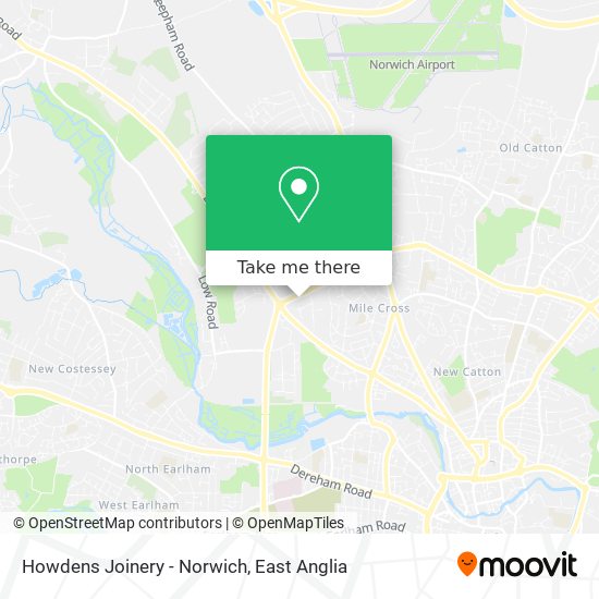 Howdens Joinery - Norwich map