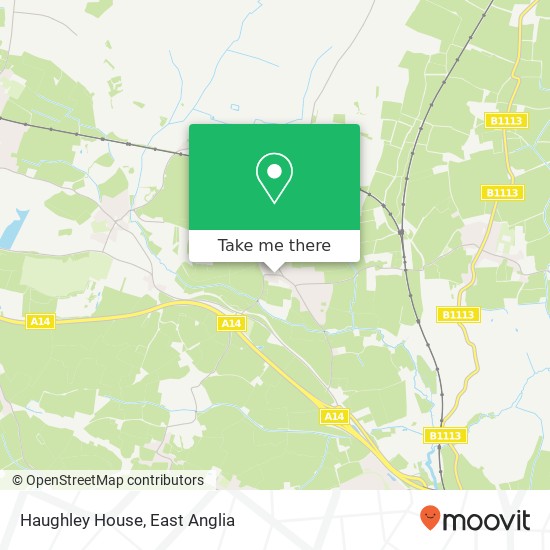 Haughley House, The Folly Haughley Stowmarket IP14 3 map