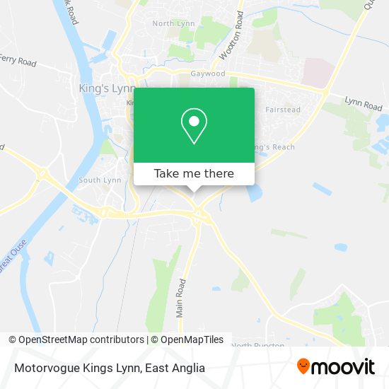 Motorvogue Kings Lynn map