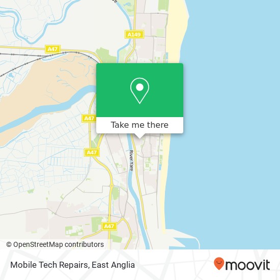 Mobile Tech Repairs, 92 King Street Great Yarmouth Great Yarmouth NR30 2PR map