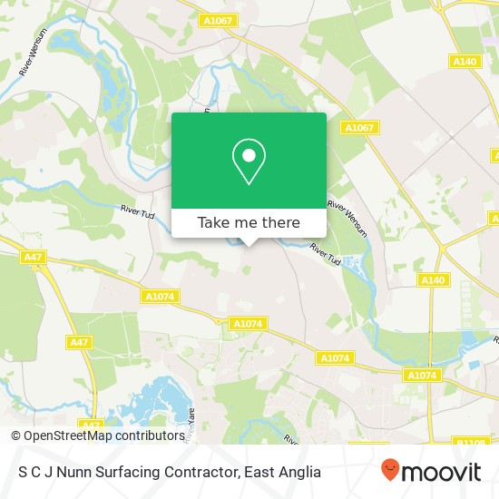 S C J Nunn Surfacing Contractor, 5 Meadow Road New Costessey Norwich NR5 0NF map