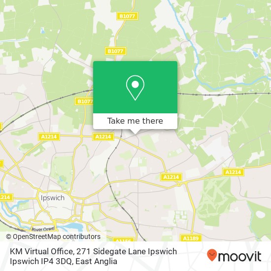 KM Virtual Office, 271 Sidegate Lane Ipswich Ipswich IP4 3DQ map