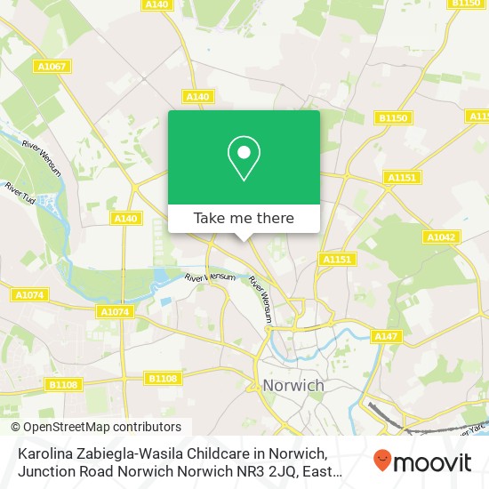 Karolina Zabiegla-Wasila Childcare in Norwich, Junction Road Norwich Norwich NR3 2JQ map