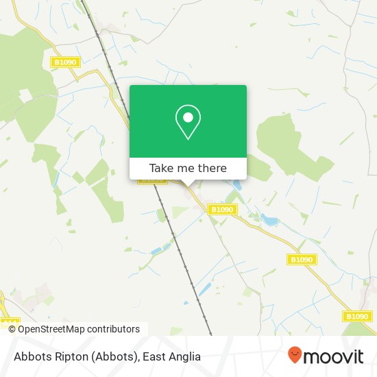 Abbots Ripton map