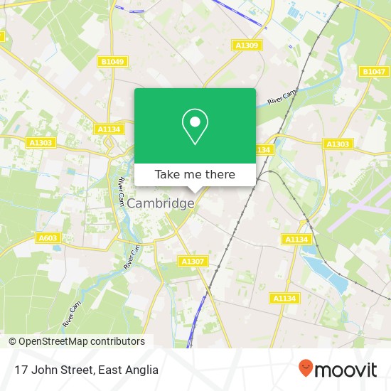 17 John Street, Cambridge Cambridge map