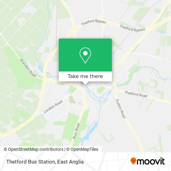 Thetford Bus Station map