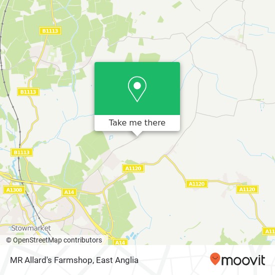 MR Allard's Farmshop, Gipping Road Stowupland Stowmarket IP14 4 map