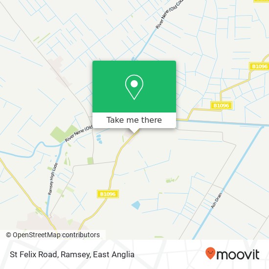 St Felix Road, Ramsey map