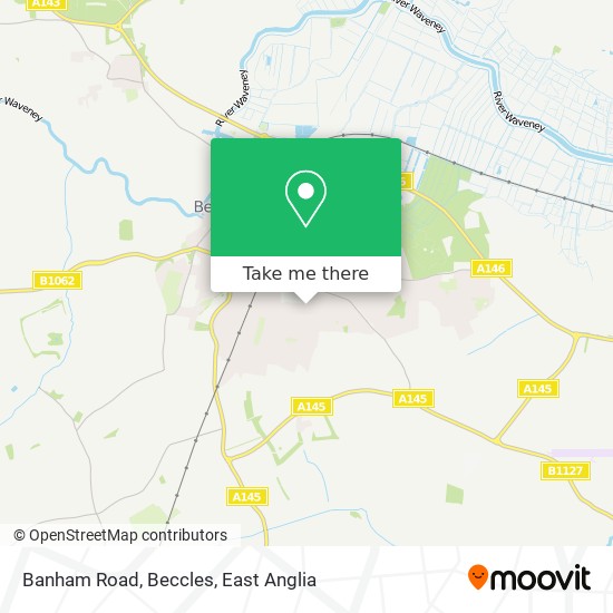 Banham Road, Beccles map