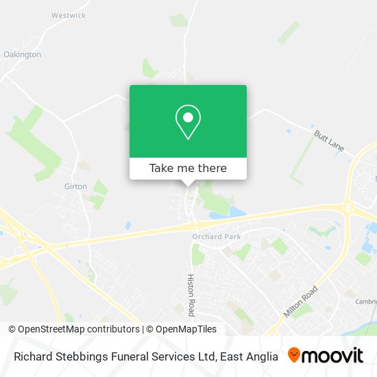 Richard Stebbings Funeral Services Ltd map