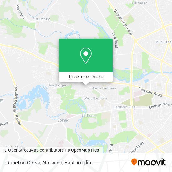 Runcton Close, Norwich map