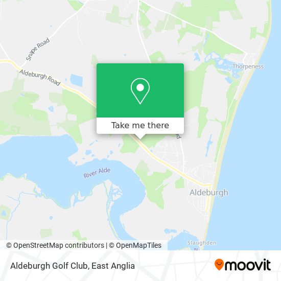 Aldeburgh Golf Club map