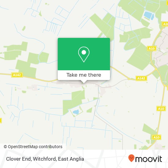 Clover End, Witchford map
