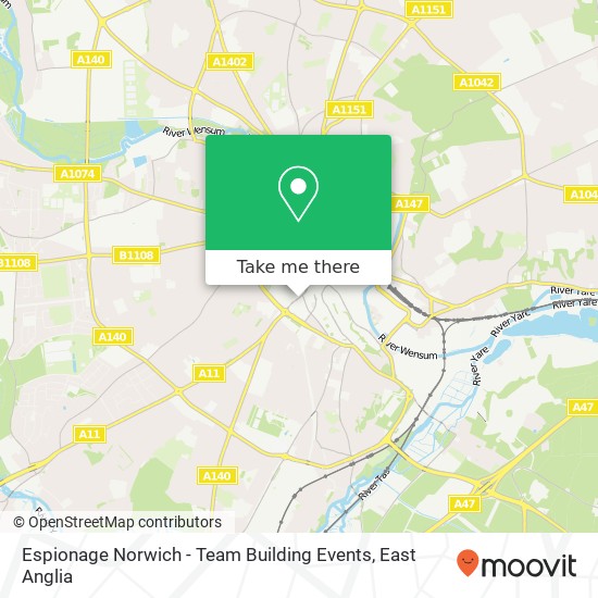 Espionage Norwich - Team Building Events, St Stephens Street Norwich Norwich NR1 3QN map