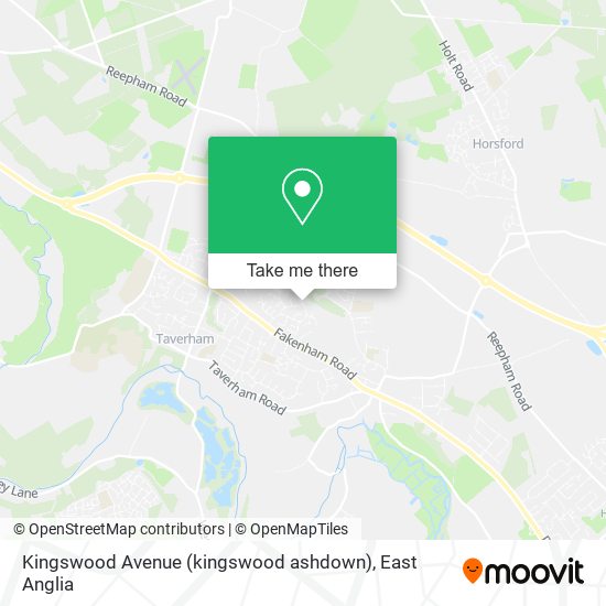 Kingswood Avenue (kingswood ashdown) map