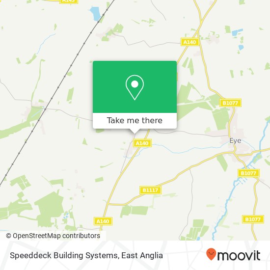 Speeddeck Building Systems, Old Ipswich Road Yaxley Eye IP23 8 map