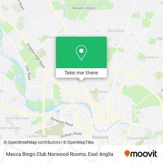 Mecca Bingo Club Norwood Rooms map