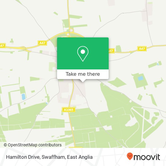 Hamilton Drive, Swaffham map
