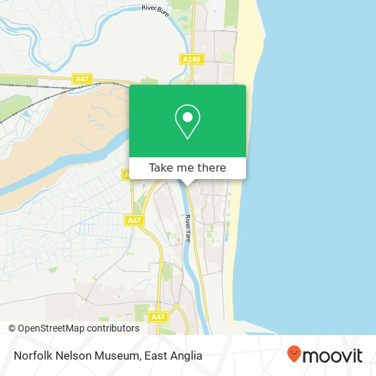 Norfolk Nelson Museum map