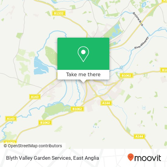 Blyth Valley Garden Services, Rose Lane Bungay Bungay NR35 1 map