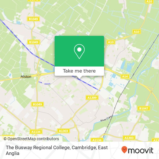 The Busway Regional College, Cambridge map