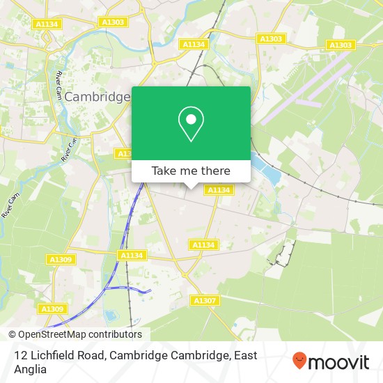 12 Lichfield Road, Cambridge Cambridge map