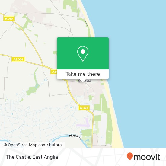 The Castle, Norwich Road Caister on Sea Great Yarmouth NR30 5 map