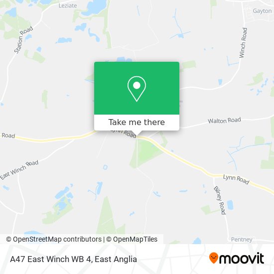 A47 East Winch WB 4 map