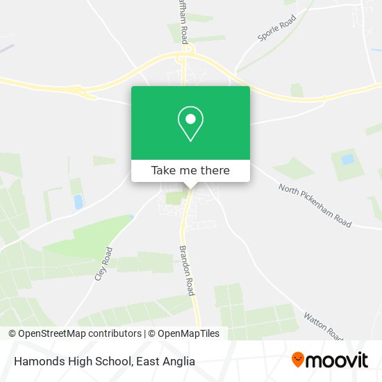 Hamonds High School map