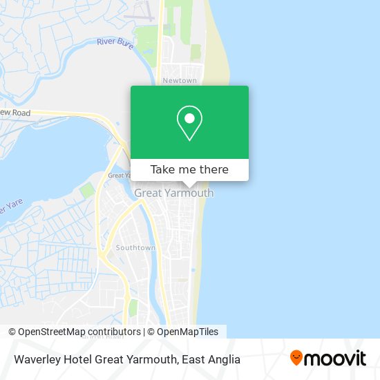 Waverley Hotel Great Yarmouth map