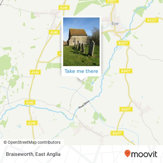 Braiseworth map