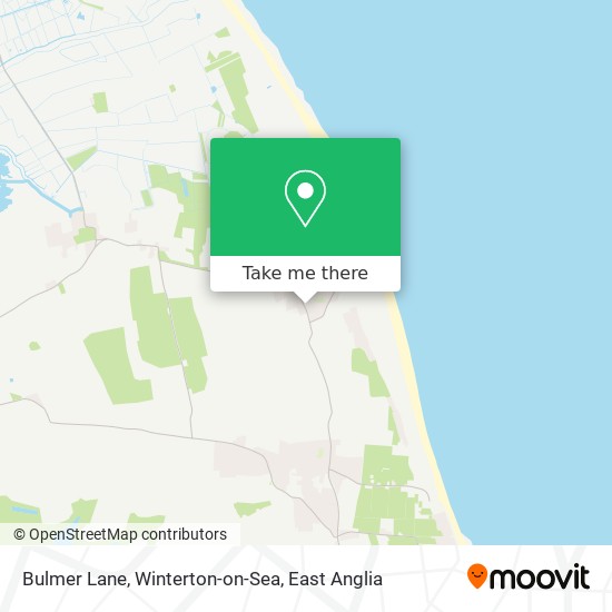 Bulmer Lane, Winterton-on-Sea map