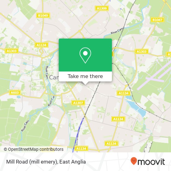 Mill Road (mill emery), Cambridge Cambridge map