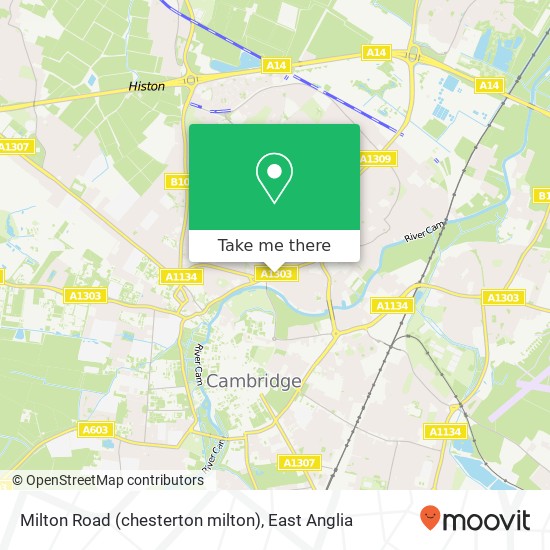Milton Road (chesterton milton), Cambridge Cambridge map