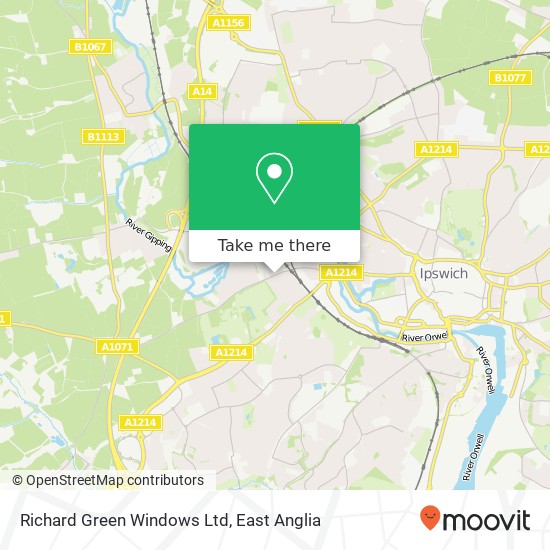 Richard Green Windows Ltd, Elton Park Business Centre Ipswich Ipswich IP2 0 map