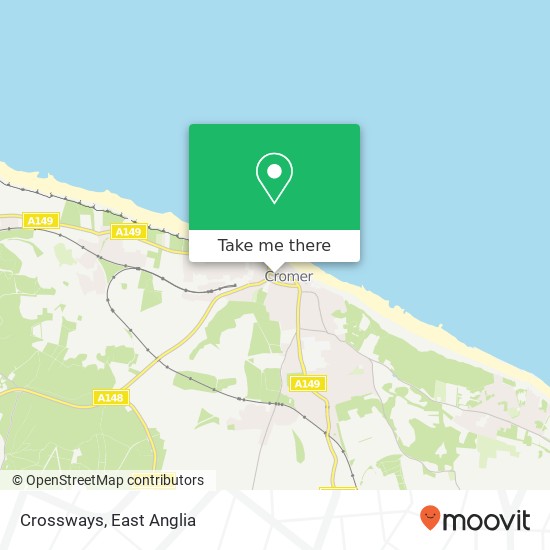 Crossways, 1 Chapel Street Cromer Cromer NR27 9HJ map