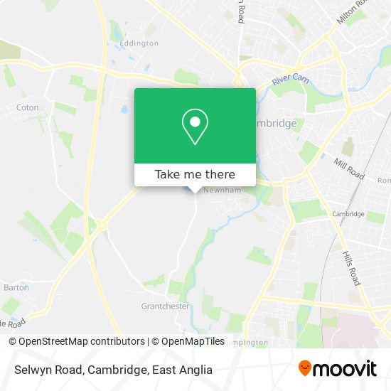 Selwyn Road, Cambridge map