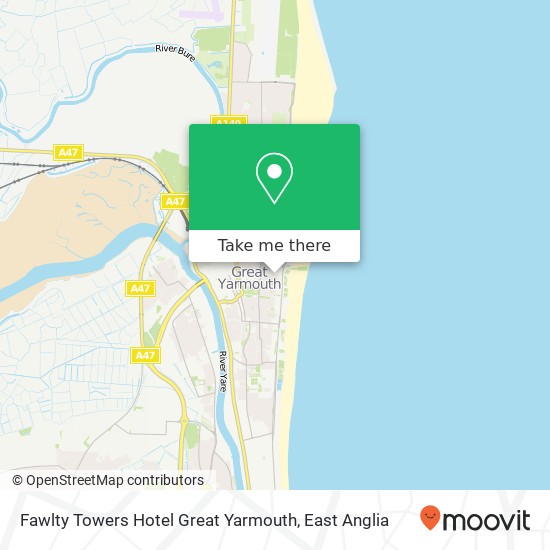 Fawlty Towers Hotel Great Yarmouth, Apsley Road Great Yarmouth Great Yarmouth NR30 2 map