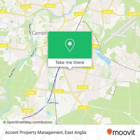 Accent Property Management, 2A Rock Road Cambridge Cambridge CB1 7 map