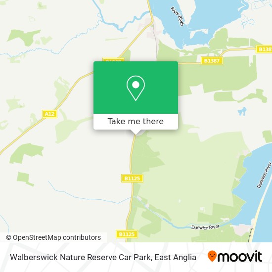 Walberswick Nature Reserve Car Park map