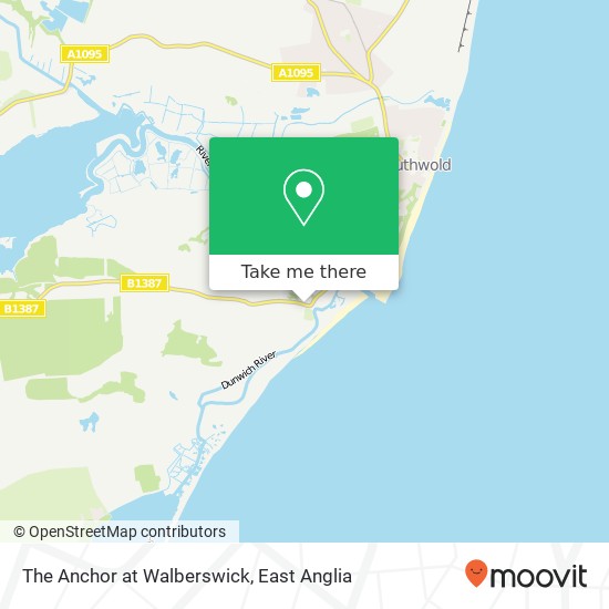 The Anchor at Walberswick, The Street Walberswick Southwold IP18 6 map