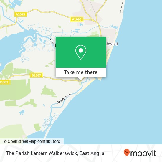 The Parish Lantern Walberswick, Ferry Road Walberswick Southwold IP18 6 map