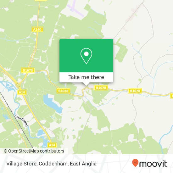 Village Store, Coddenham map