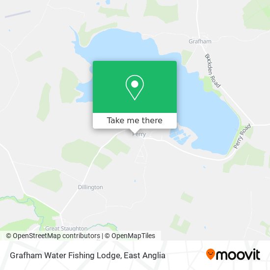 Grafham Water Fishing Lodge map