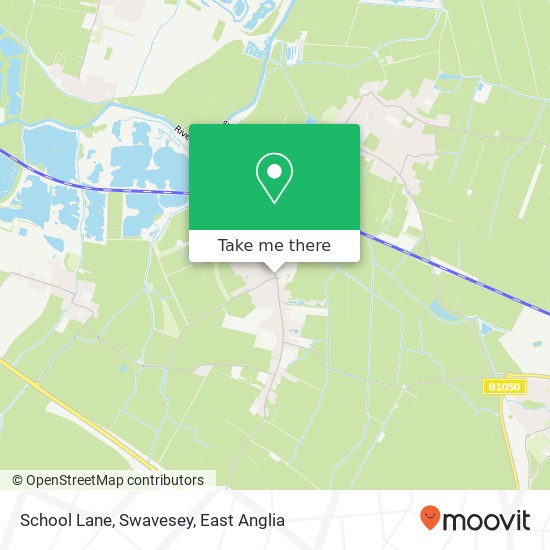 School Lane, Swavesey map