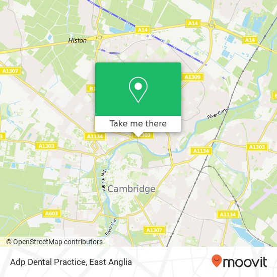 Adp Dental Practice, 13 Victoria Avenue Cambridge Cambridge CB4 1EH map